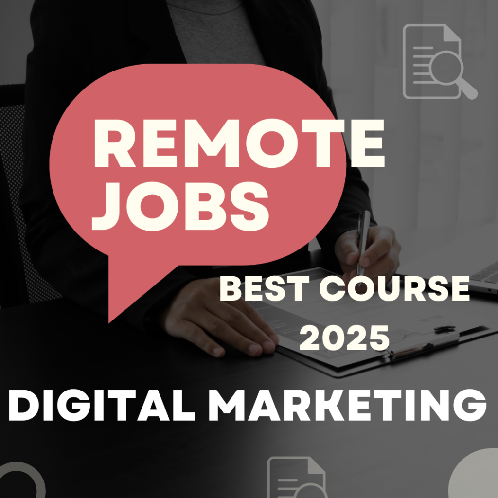 Remote Digital Marketing Jobs for Freshers